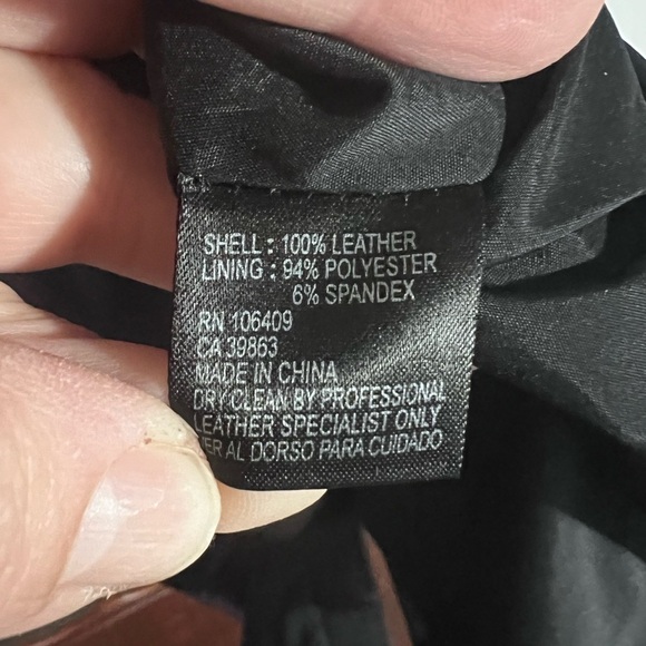 Antonio Melani Women Size 0 Sheath Dress Black Leather Panel Lined Cap Sleeve - Picture 5 of 6